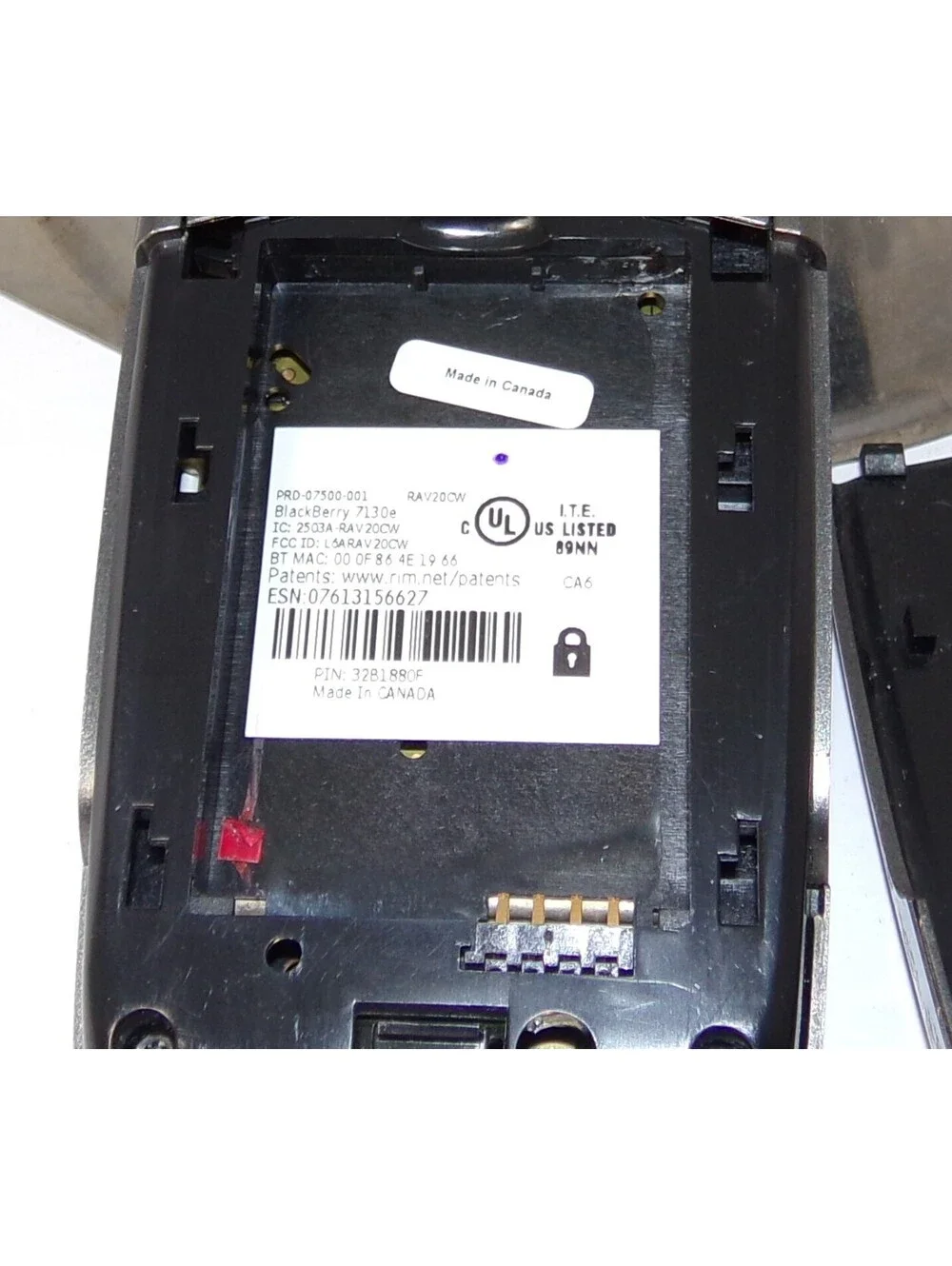 Blackberry needs battery